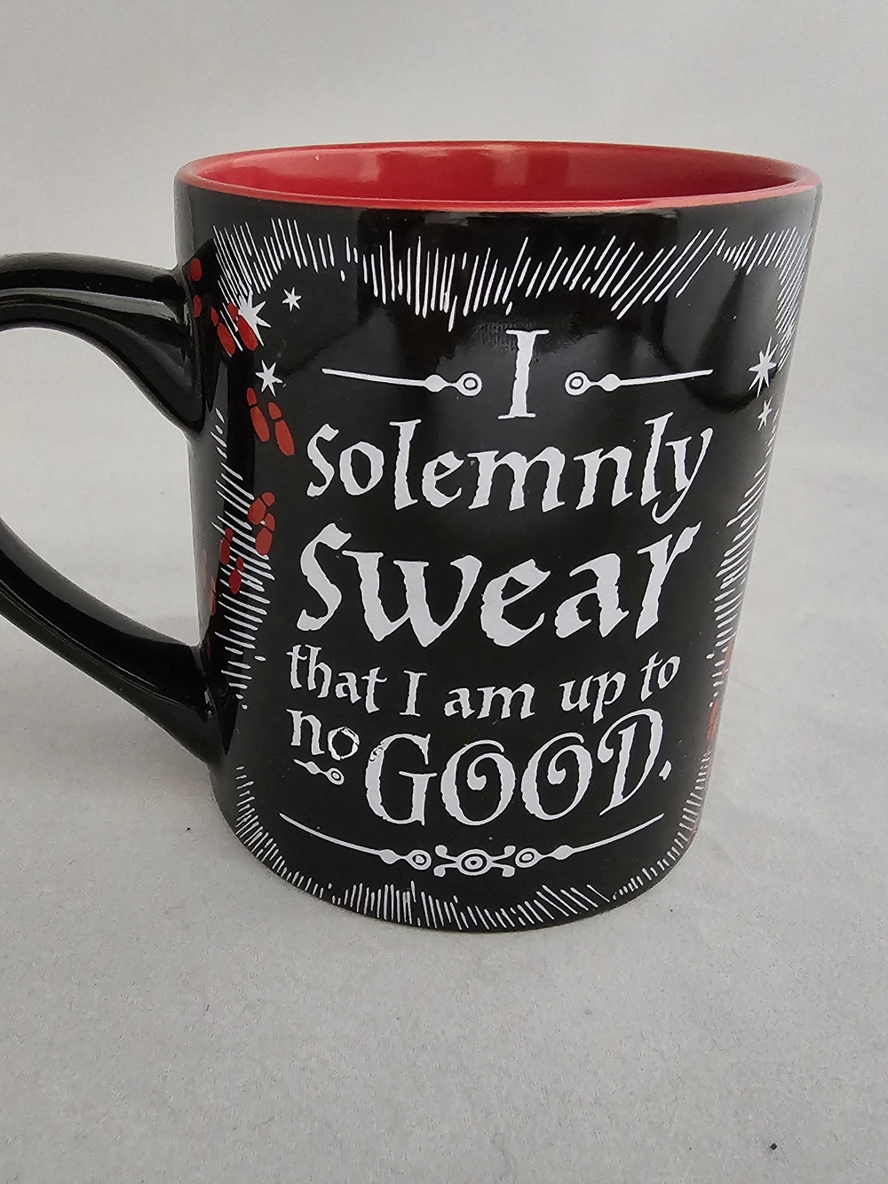 Warner Bros. Harry Potter Black Mug with Red Interior